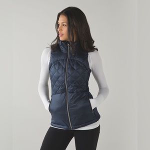 Lululemon Down for a Run Navy Vest
